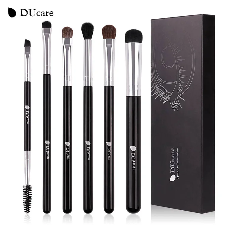 DUcare 6PCS Eyeshadow Makeup Brush Set Pony Hair Synthetic Bristles Beauty Cosmetics Kits Blending Eyebrow Make Up Brushes
DUcare 6PCS Eyeshadow Makeup Brush Set Pony Hair Synthetic Bristles Beauty Cosmetics Kits Blending Eyebrow Make Up Brushes