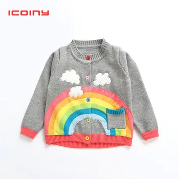 Boys Knit Sweater Spring Baby Girls Rainbow Clouds Sweater Kids Clothing Knitting Cardigan Long Sleeve Children Tops Jackets
Boys Knit Sweater Spring Baby Girls Rainbow Clouds Sweater Kids Clothing Knitting Cardigan Long Sleeve Children Tops Jackets