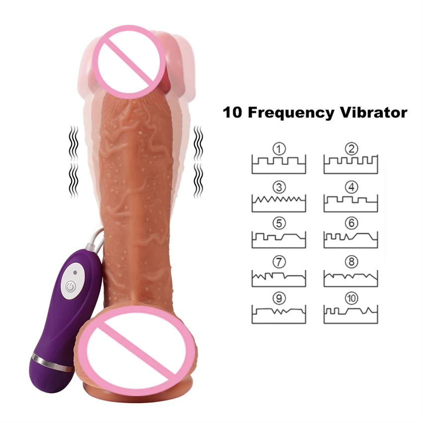 vibrating dildo soft silicone (5)