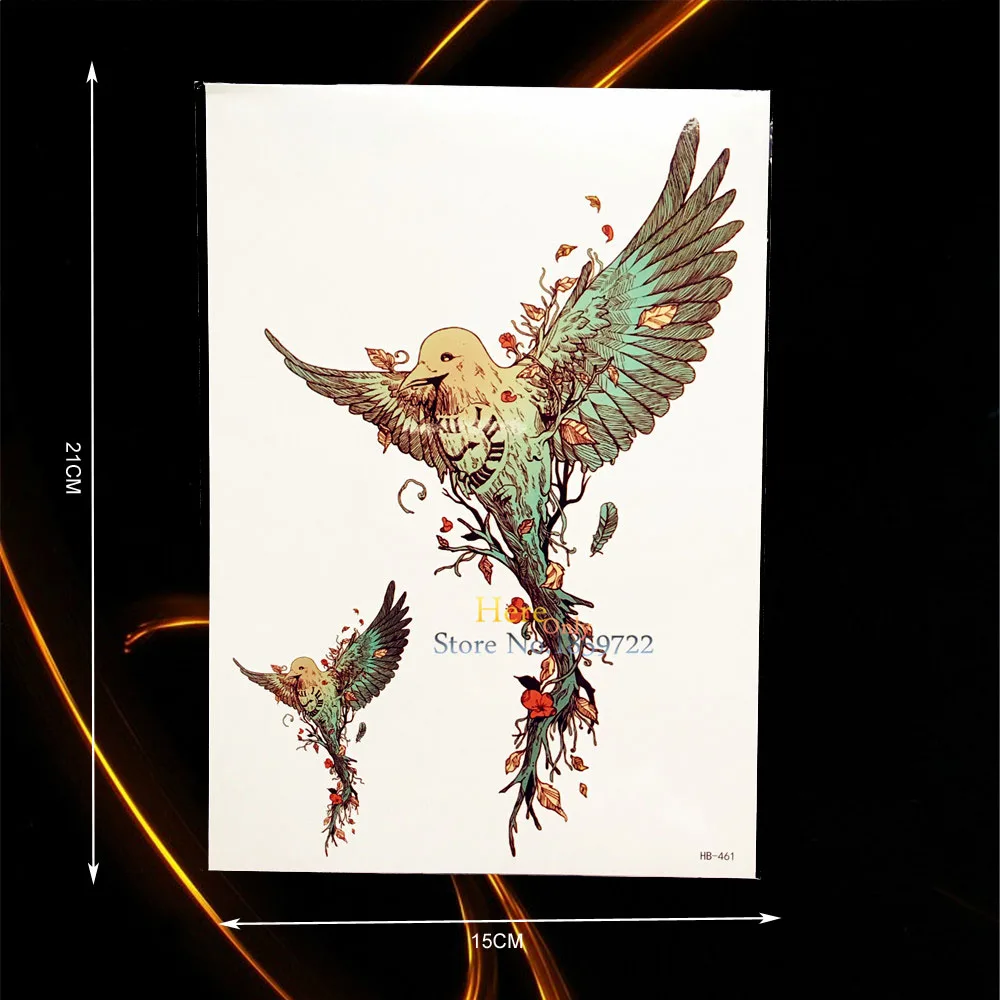 1PC Flying Birds Root Branch Design Waterproof Tattoo Body Art Tempoary Tattoo Sticker Removable Arm Tatoo Chest Leg Decals B461
1PC Flying Birds Root Branch Design Waterproof Tattoo Body Art Tempoary Tattoo Sticker Removable Arm Tatoo Chest Leg Decals B461