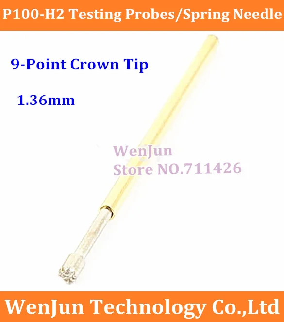 Free Shipping P100-H2/H3/H4/H5 Test Needle( 9-Point Crown Tip ) 1.36mm Thimble ,Spring Testing Probes Pin 100pcs/lot
Free Shipping P100-H2/H3/H4/H5 Test Needle( 9-Point Crown Tip ) 1.36mm Thimble ,Spring Testing Probes Pin 100pcs/lot
