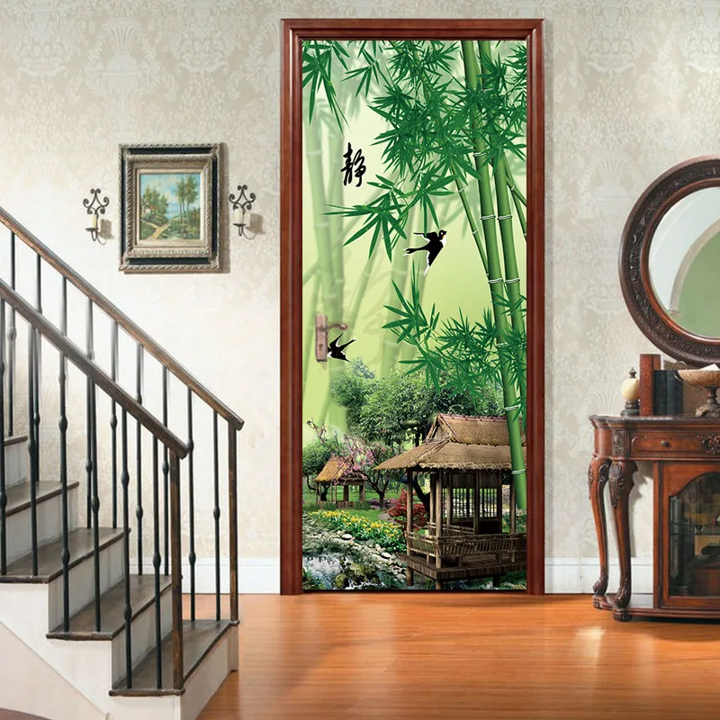 Green Bamboo Woods Thatched Door Wall Sticker Self-adhesive Sticker, Mural, Film 30x79" (77x200cm)
Green Bamboo Woods Thatched Door Wall Sticker Self-adhesive Sticker, Mural, Film 30x79" (77x200cm)