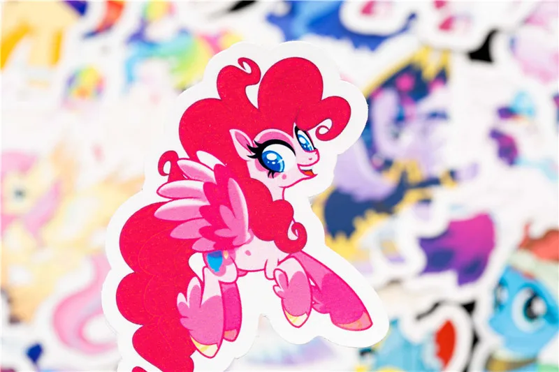 31PCS Cute Cartoon Sticker Set For Children Travel Case Bicycle Fridge Laptop Kid Toy Anime Stickers Little Pony Sticker (16)