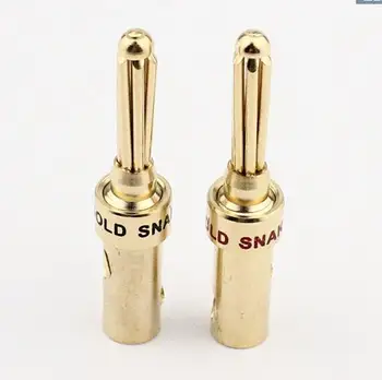 4PCS Audio speaker cable ternminal plug free welding banana plug the banana head gold snake
4PCS Audio speaker cable ternminal plug free welding banana plug the banana head gold snake