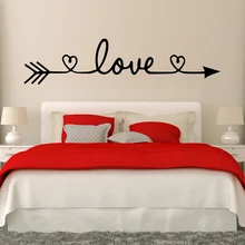 Envío Gratis adhesivo con diseño de amor para la pared decoración del hogar para el dormitorio decoración de la sala de estar pegatinas de pared Mural de vinilo decorativo papel tapiz(China)