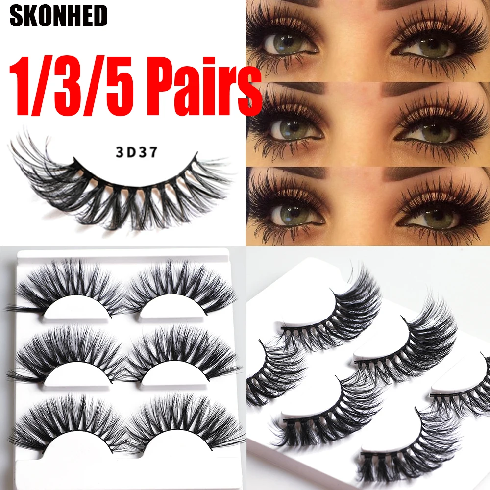 1/3/5 Pairs 3D Faux Mink Hair False Eyelashes Fluffy Wispy Long Lashes Handmade Eyelash Natural Eye Makeup Lashes Extension Tool
1/3/5 Pairs 3D Faux Mink Hair False Eyelashes Fluffy Wispy Long Lashes Handmade Eyelash Natural Eye Makeup Lashes Extension Tool
