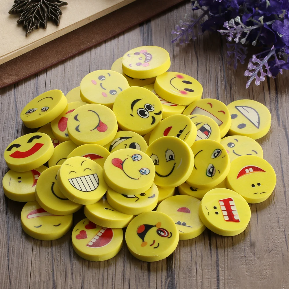 20/40Pcs Random Type Cute Simple Emoji Shaped Rubber Pencil Eraser Students Kids Toys Prize School Supplies Stationery
20/40Pcs Random Type Cute Simple Emoji Shaped Rubber Pencil Eraser Students Kids Toys Prize School Supplies Stationery