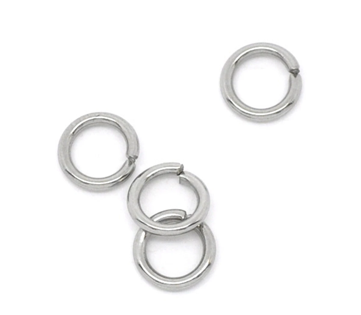 LASPERAL 100PCs Stainless Steel Open Jump Rings 5mm Dia. Findings High Quality Accessories DIY Hand Made Craft
LASPERAL 100PCs Stainless Steel Open Jump Rings 5mm Dia. Findings High Quality Accessories DIY Hand Made Craft