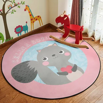 Quality Carpet Living Room Bedroom Kids Play Area Rugs Cute Cartoon Cat Bear Round Carpet Children Climbing Non Slip Floor Mat
Quality Carpet Living Room Bedroom Kids Play Area Rugs Cute Cartoon Cat Bear Round Carpet Children Climbing Non Slip Floor Mat