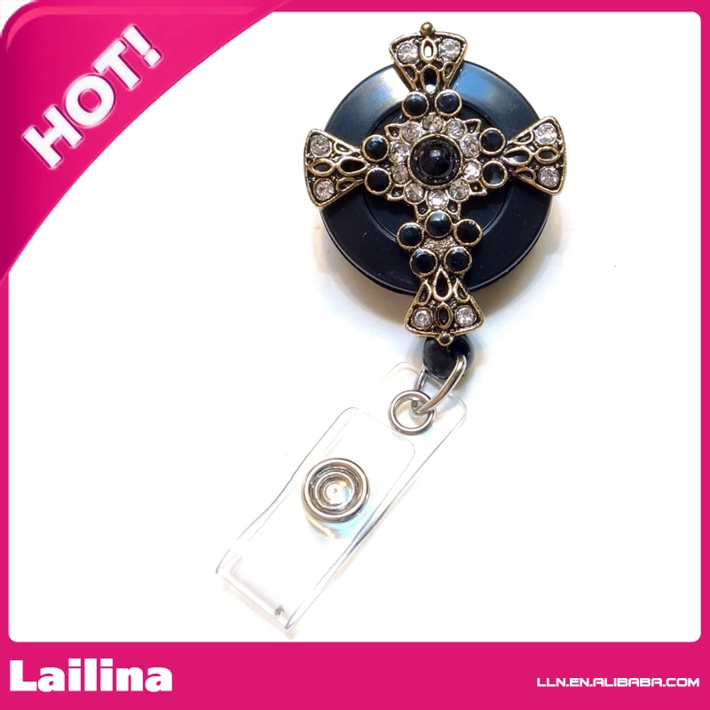 Bling Стразы выдвижной значок катушка/ID держатель значка/брошь/кулон/катушки (античное золото черный камень крест)
Bling Стразы выдвижной значок катушка/ID держатель значка/брошь/кулон/катушки (античное золото черный камень крест)