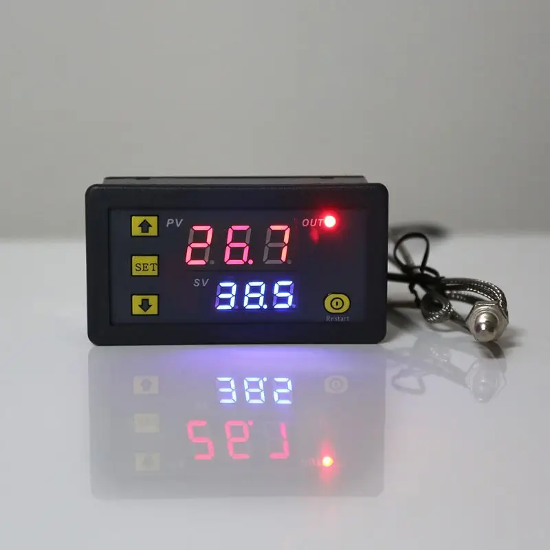 Digital Temperature Controller -60~500 degree K-type M6 Probe Thermocouple Sensor Embedded Thermostat qiang
Digital Temperature Controller -60~500 degree K-type M6 Probe Thermocouple Sensor Embedded Thermostat qiang