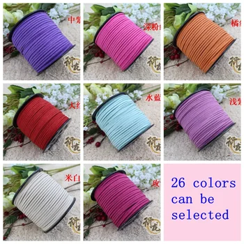 100y/set Flat Faux Suede Korean Velvet Leather Cord DIY Rope Thread Jewelry Making Decorative Handicrafts Accessories 3mm
100y/set Flat Faux Suede Korean Velvet Leather Cord DIY Rope Thread Jewelry Making Decorative Handicrafts Accessories 3mm