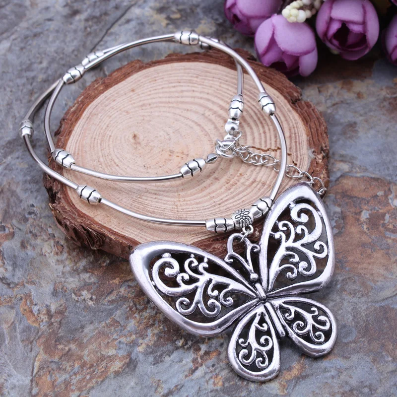 2017 New Arrival Boho Ethnic Tibetan Jewelry Antique Silver Carved Hollow Butterfiy Choker Necklaces & Pendants For Women Bijoux
2017 New Arrival Boho Ethnic Tibetan Jewelry Antique Silver Carved Hollow Butterfiy Choker Necklaces & Pendants For Women Bijoux