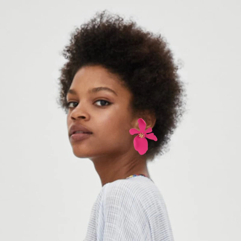 Girlgo ZA Exaggerated Big Colorful Flower Stud Earrings For Women Trendy Elegant Floral Statement Earrings Summer Jewelry Bijoux
Girlgo ZA Exaggerated Big Colorful Flower Stud Earrings For Women Trendy Elegant Floral Statement Earrings Summer Jewelry Bijoux