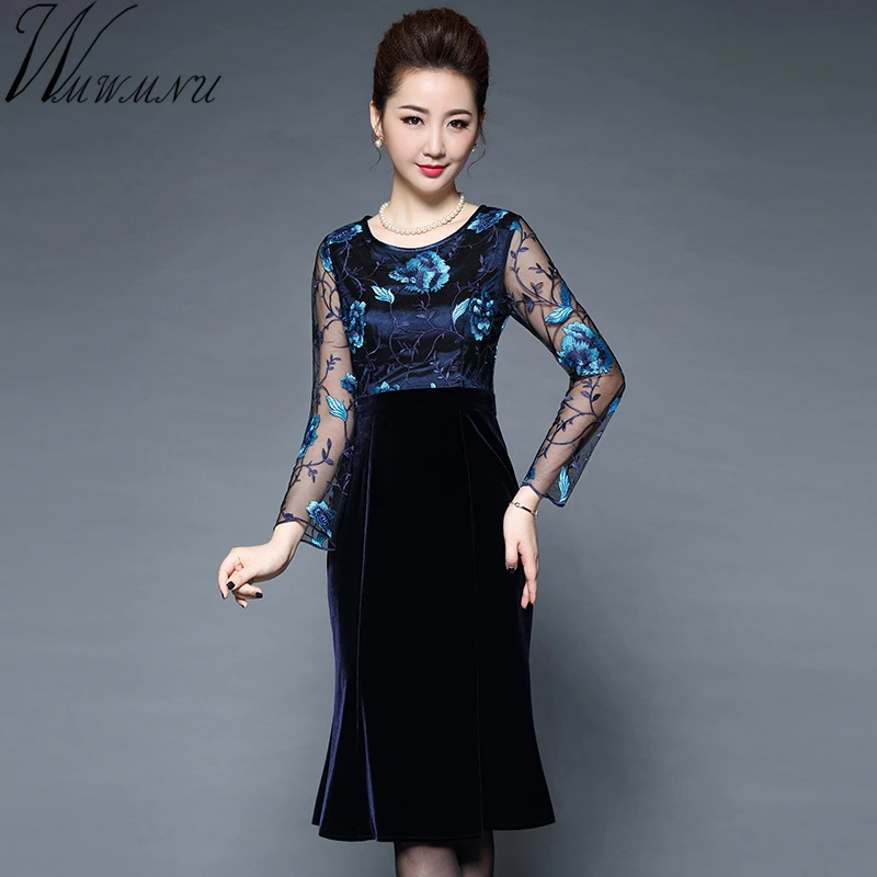 Wmwmnu Women Elegant Embroidery lace velvet Patchwork winter dress 2017 Vintage Slim Office Party dresses Bodycon Fishtail Dress
Wmwmnu Women Elegant Embroidery lace velvet Patchwork winter dress 2017 Vintage Slim Office Party dresses Bodycon Fishtail Dress