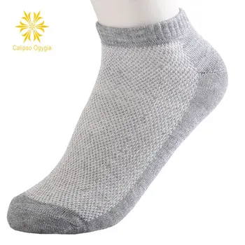 

20Pcs=10Pair Solid Size EUR 36-43 Mesh Men's Socks Invisible Ankle Socks Men Summer Breathable Thin Boat Socks Cheap Price