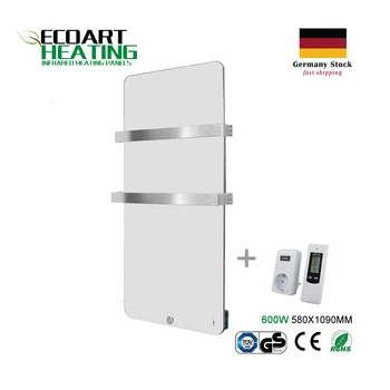 Electric Bathroom Infrared Heater 600W Glass Radiator with Two Towel Rails Germany Stock
Electric Bathroom Infrared Heater 600W Glass Radiator with Two Towel Rails Germany Stock