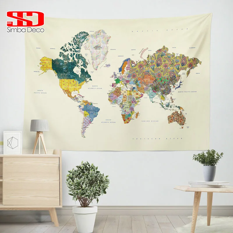 World Map Tapestry 3D Printed Wall Decoration Tapestries Hanging Wall Blankets for Living Room Fabric Modern 215x150cm Rectangle
World Map Tapestry 3D Printed Wall Decoration Tapestries Hanging Wall Blankets for Living Room Fabric Modern 215x150cm Rectangle