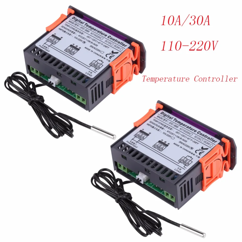 Precise Temperature Controller STC-3000 110V-220V Touch Digital Temperature Controller Thermostat With Sensor
Precise Temperature Controller STC-3000 110V-220V Touch Digital Temperature Controller Thermostat With Sensor