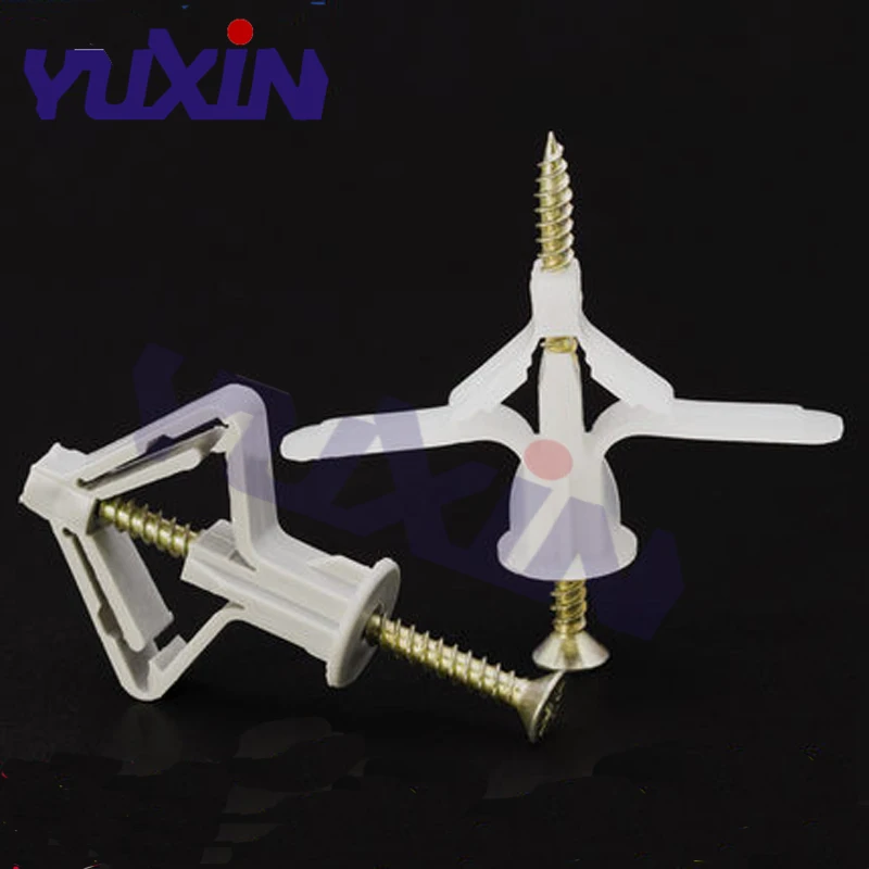 100/50Pcs Poly Toggle Plasterboard Anchor Plastic Expansion Tube Pipe Wall Anchors Plugs Expansion With Phillips Head Screw Kit
100/50Pcs Poly Toggle Plasterboard Anchor Plastic Expansion Tube Pipe Wall Anchors Plugs Expansion With Phillips Head Screw Kit