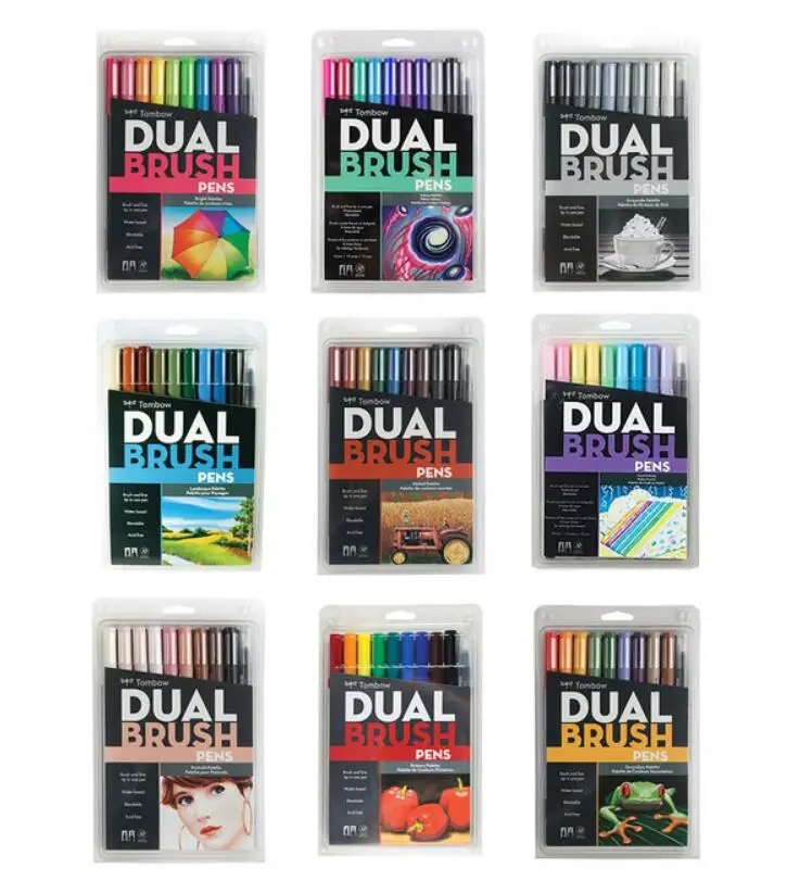 TOMBOW ABT Dual Brush Pens Mark pen set double head markers color pen soft Watercolor brush pen drawing nomination art supplies
TOMBOW ABT Dual Brush Pens Mark pen set double head markers color pen soft Watercolor brush pen drawing nomination art supplies