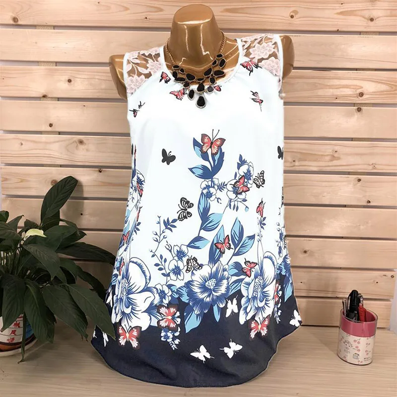 Plus Size S-5XL 2019 women Casual Vest Top Sleeveless O-neck Lace Casual Tank Tops Print FLoral Fashion Tops
Plus Size S-5XL 2019 women Casual Vest Top Sleeveless O-neck Lace Casual Tank Tops Print FLoral Fashion Tops