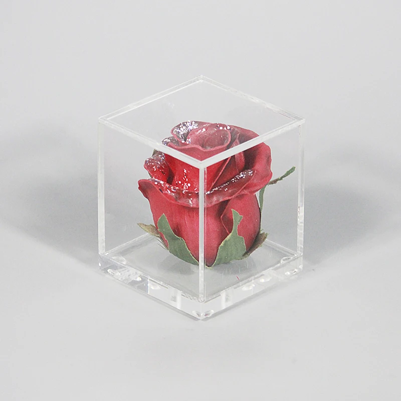Cube Flower Box Acrylic Clear Single Rose Storage Valentine's Day Holy Gift For Girlfriend Without Flowers
Cube Flower Box Acrylic Clear Single Rose Storage Valentine's Day Holy Gift For Girlfriend Without Flowers