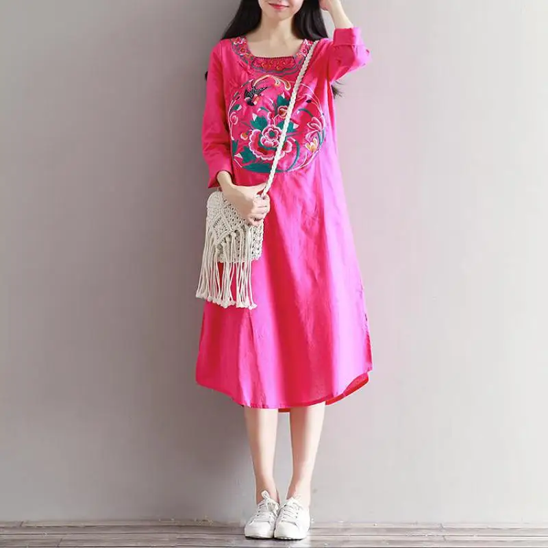 NFIVE Brand 2017 New Spring Fashion Female Short Sleeve Folk Style Womens Dress Round Neck Loose Adicolo Women Dresses
NFIVE Brand 2017 New Spring Fashion Female Short Sleeve Folk Style Womens Dress Round Neck Loose Adicolo Women Dresses