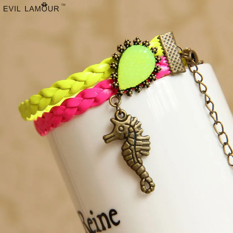 Trendy Summer Style Beach Anklets for Women Sea Horse Anklet Bracelet Designs Neon Color Foot Jewelry Anklets 2015 Brand FL-34
Trendy Summer Style Beach Anklets for Women Sea Horse Anklet Bracelet Designs Neon Color Foot Jewelry Anklets 2015 Brand FL-34