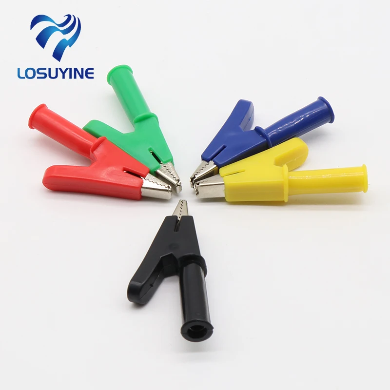 Cleqee P2002 2PCS 5 Color 380V 20A Crocodile Alligator Clips Safety Test folders For 4mm Banana Plugs
Cleqee P2002 2PCS 5 Color 380V 20A Crocodile Alligator Clips Safety Test folders For 4mm Banana Plugs