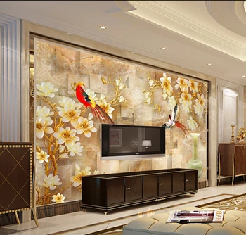 Custom photo wallpaper, jade orchid and bird stone murals for the living room bedroom TV background wall vinyl papel de parede
Custom photo wallpaper, jade orchid and bird stone murals for the living room bedroom TV background wall vinyl papel de parede
