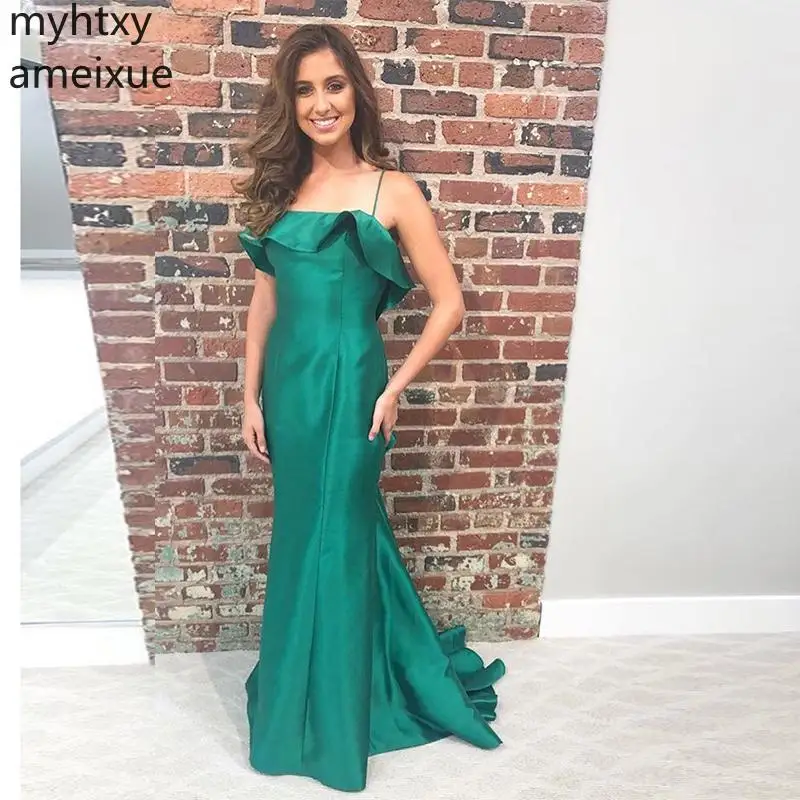 Custom Plus Size 2020 New Arrival Ruffles Evening Dresses Forest Green Mermaid Style Formal Party Hot Sale Gown Robe De Soiree
Custom Plus Size 2020 New Arrival Ruffles Evening Dresses Forest Green Mermaid Style Formal Party Hot Sale Gown Robe De Soiree