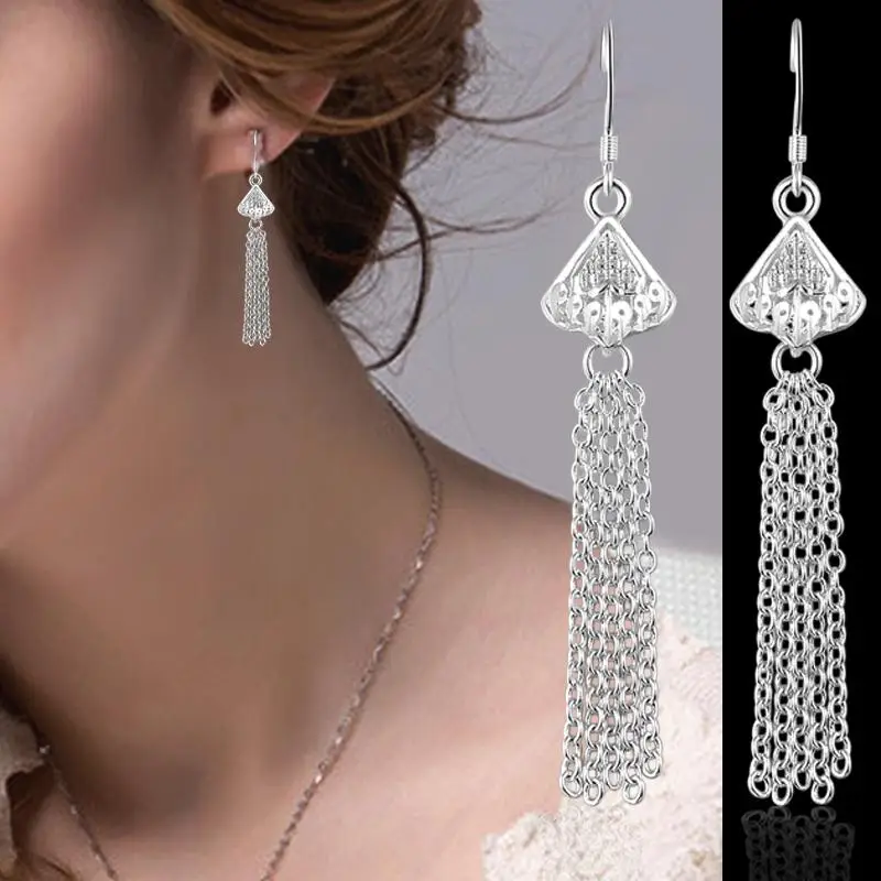 Fashion Tassel Long Earrings for Women Cubic Zirconia Drop Earings Jewelry Pendientes YDHE256
Fashion Tassel Long Earrings for Women Cubic Zirconia Drop Earings Jewelry Pendientes YDHE256