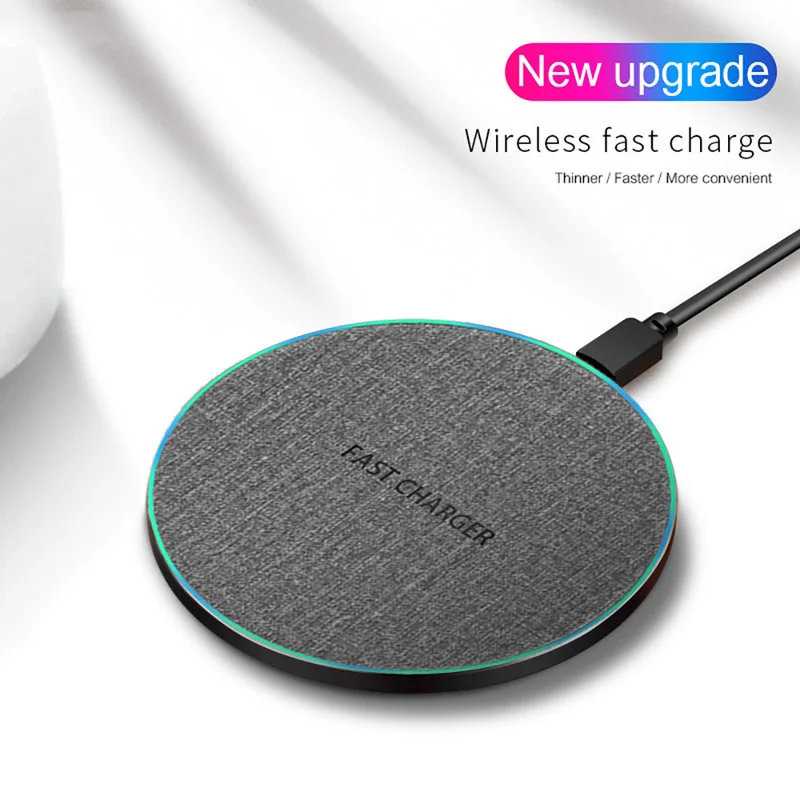 

10W Fast Wireless Charger for Samsung Galaxy S9/S9+ S8 S7 Note 9 S7 Edge USB Qi Charging Pad for IPhone XS Max XR X 8 Plus