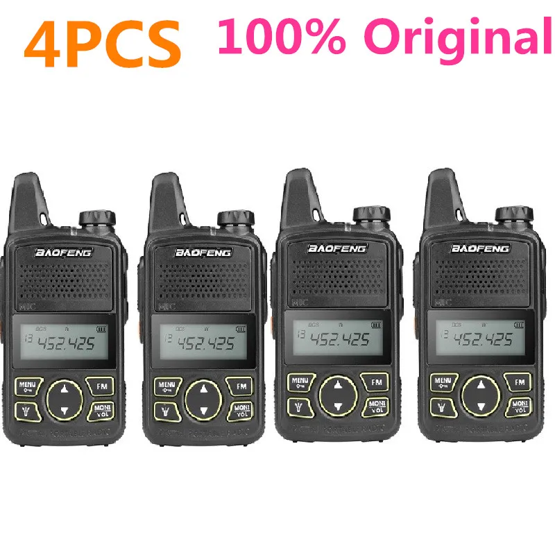 4PCS Original Baofeng BF-T1 Walkie Talkie UHF 400-470MHz Two Way Radio Transceiver Mini T1 Wholesale
4PCS Original Baofeng BF-T1 Walkie Talkie UHF 400-470MHz Two Way Radio Transceiver Mini T1 Wholesale