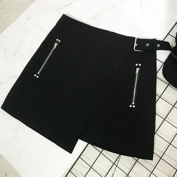 Basic Skirts Women Zipper High Waist Belt Short Mini Skirt 2019 New Fashion Casual Slim Black Summer Skirt for Female
Basic Skirts Women Zipper High Waist Belt Short Mini Skirt 2019 New Fashion Casual Slim Black Summer Skirt for Female