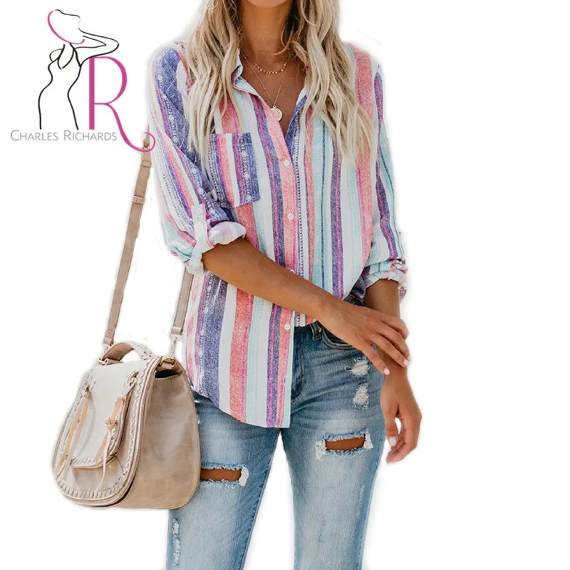 Color Block Stripe Long Sleeve Longline Shirt Women Autumn Contrast Striped Pocket Oversized Blouse Fall Buttons up Casual Top
Color Block Stripe Long Sleeve Longline Shirt Women Autumn Contrast Striped Pocket Oversized Blouse Fall Buttons up Casual Top