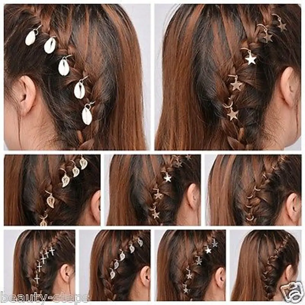 5pcs New Fashion Chic Africa Pigtail Hairpin Shell Star Leaf Decorative Hair Clip Creative Women Barrette Hair Accessories Gift
5pcs New Fashion Chic Africa Pigtail Hairpin Shell Star Leaf Decorative Hair Clip Creative Women Barrette Hair Accessories Gift