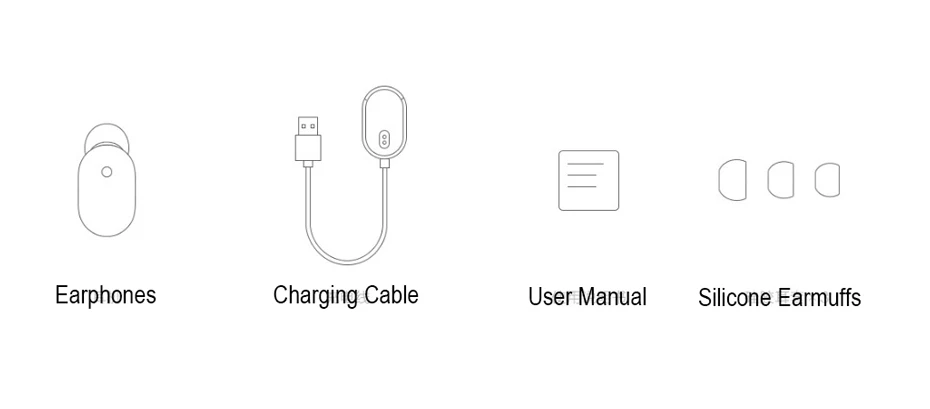 Original Xiaomi Bluetooth Earphone Mini Wireless Bluetooth 4.1 Earphones In-Ear IPX4 Waterproof One Button Smart Control For Mi8-107