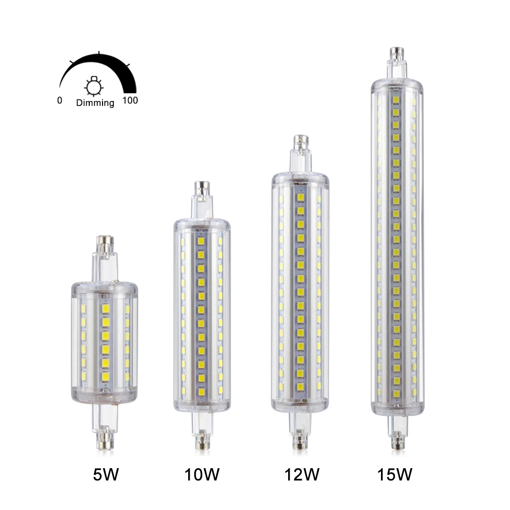 Dimmable 220V LED bulb R7S Horizontal Plug flood Light Lawn lamp 5W 10W 12W 15W 78mm 118mm 135mm 189mm For Floodlight spotlight
Dimmable 220V LED bulb R7S Horizontal Plug flood Light Lawn lamp 5W 10W 12W 15W 78mm 118mm 135mm 189mm For Floodlight spotlight