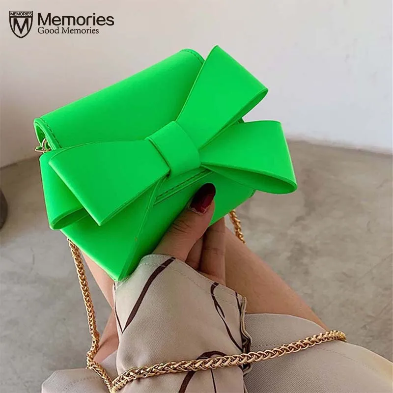 

Neon Girls Cute Bow flap bag Messenger Bag Women Handbag Female Shoulder Party Handbags Ladies Luxury Bags Bags for Women 2019