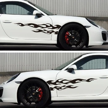 1pair Universal Car Sticker Flame Pattern Body Door Waistline 122cm Black Racing Car Decoration Styling
1pair Universal Car Sticker Flame Pattern Body Door Waistline 122cm Black Racing Car Decoration Styling