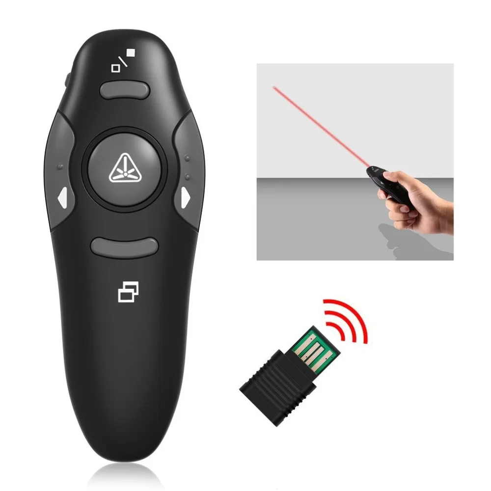 2.4GHz Wireless Presenter with Red Laser Pointers USB Presentation RF Remote Control PPT Powerpoint Presentation Mouse
2.4GHz Wireless Presenter with Red Laser Pointers USB Presentation RF Remote Control PPT Powerpoint Presentation Mouse
