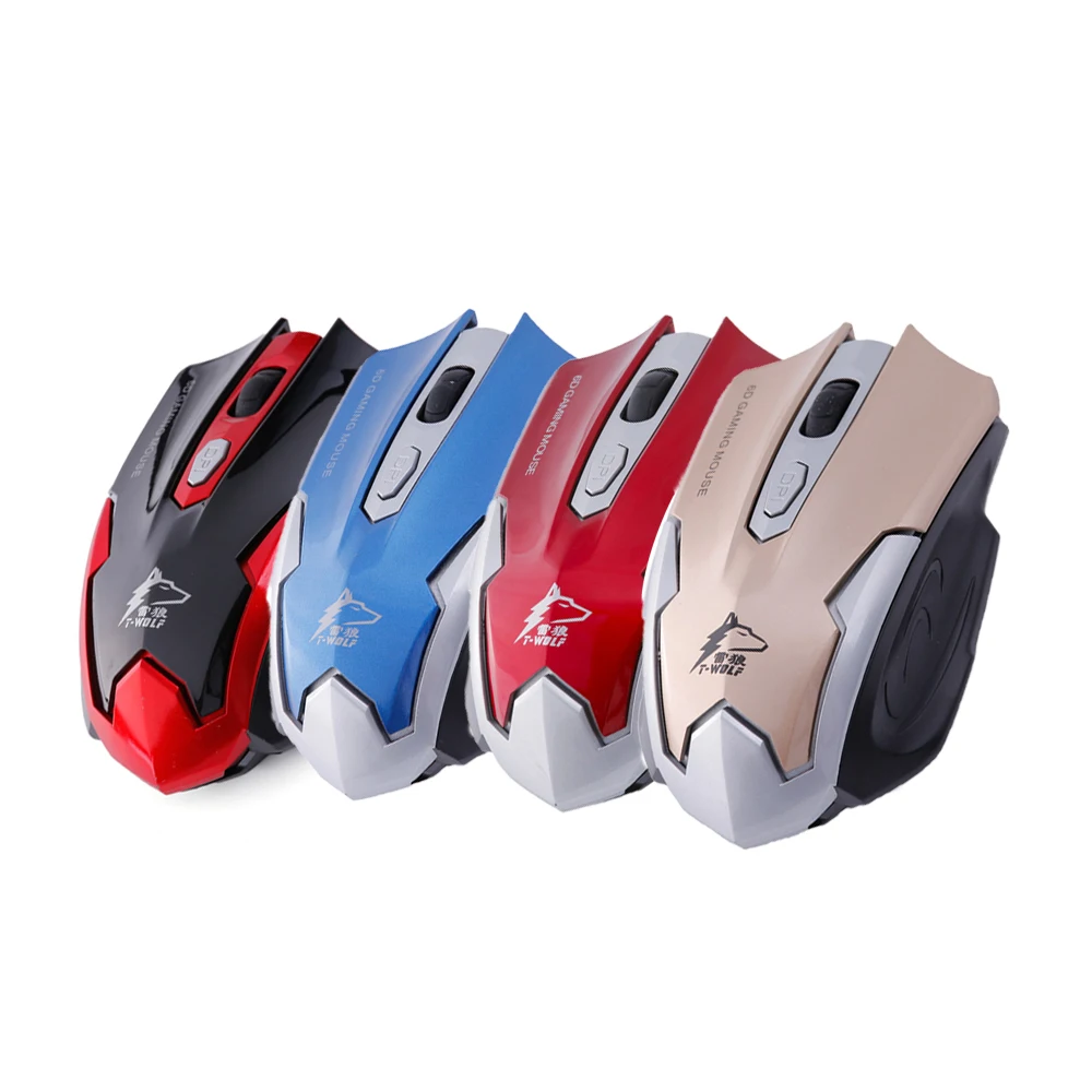 T-WOLF Q7 Silent Wireless Optical Mouse Gamer 2.4GHz PC Gaming Mice 2400DPI Adjustable Ergonomic Mouse for Laptop/ PC Computer
T-WOLF Q7 Silent Wireless Optical Mouse Gamer 2.4GHz PC Gaming Mice 2400DPI Adjustable Ergonomic Mouse for Laptop/ PC Computer
