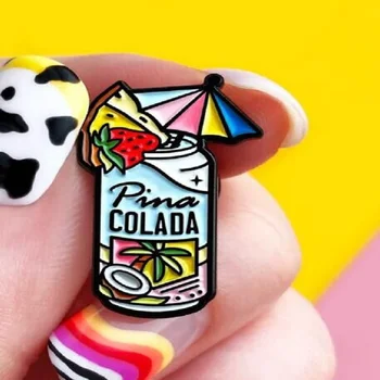 Fashion Cocktail Brooches For Women PINA COLADA Coconut Grove Fragrance Cocktail Brooch Enamel Pin Denim Jackets Collar Badge
Fashion Cocktail Brooches For Women PINA COLADA Coconut Grove Fragrance Cocktail Brooch Enamel Pin Denim Jackets Collar Badge
