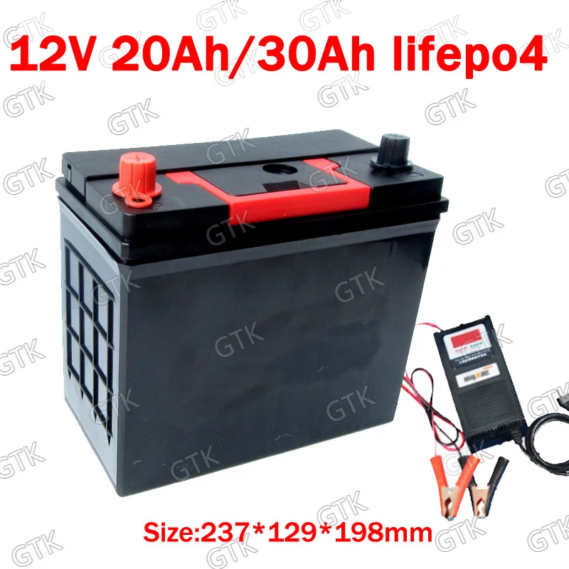 GTK waterproof 12v 20Ah lifepo4 battery 12V 30Ah lithium ABS case for 360W Solar panels inverter scooter camping UPS +3A Charger
GTK waterproof 12v 20Ah lifepo4 battery 12V 30Ah lithium ABS case for 360W Solar panels inverter scooter camping UPS +3A Charger