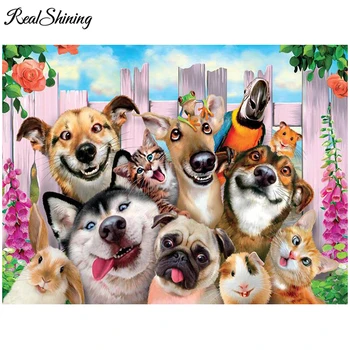 REALSHINING Dogs Friendship diamod embroidery full square cross stitch diy needlework rhinestone diamond painting decor FS603
REALSHINING Dogs Friendship diamod embroidery full square cross stitch diy needlework rhinestone diamond painting decor FS603