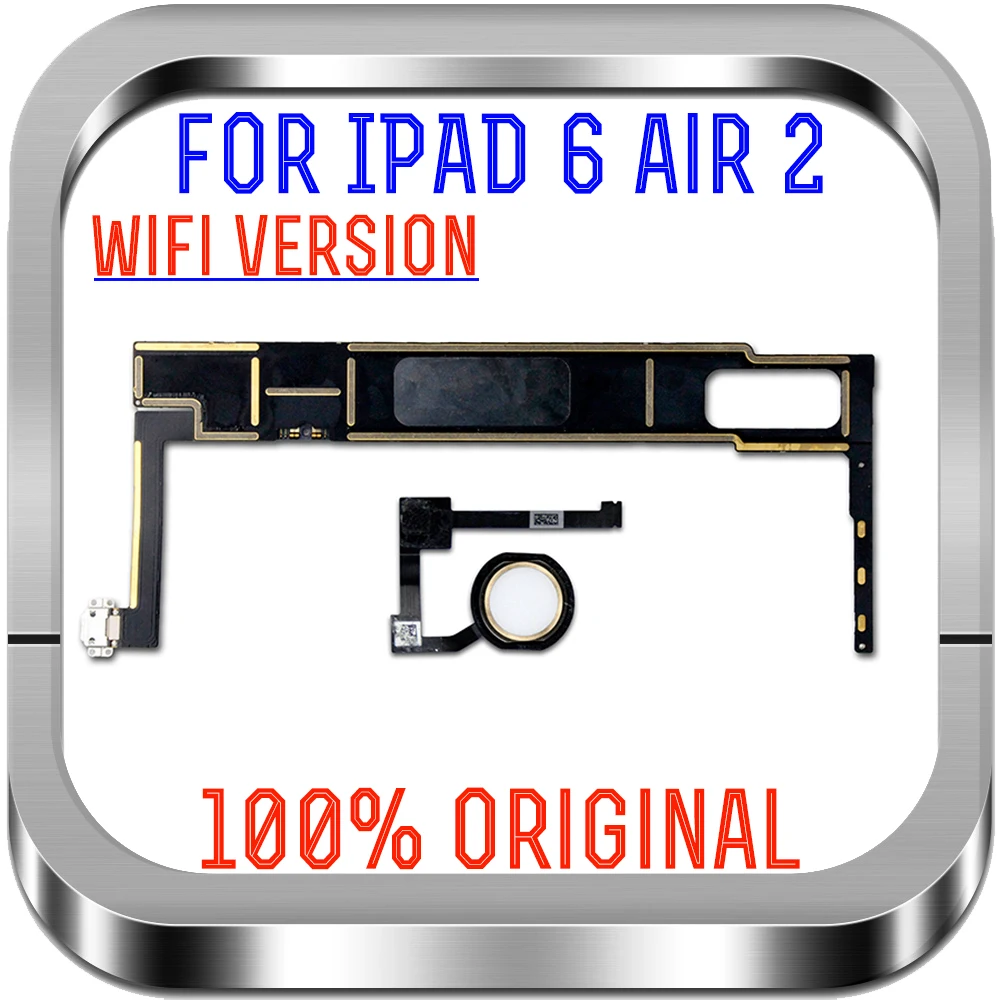 A1566 / A1567 , Unlocked logic board For ipad 6 / Air 2 Motherboard with touch id Wifi Version with chips 16gb 32gb 64gb 128gb
A1566 / A1567 , Unlocked logic board For ipad 6 / Air 2 Motherboard with touch id Wifi Version with chips 16gb 32gb 64gb 128gb