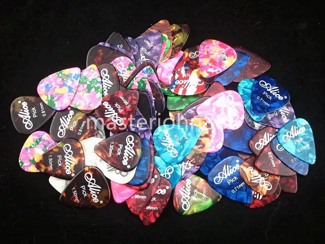Lots of 100pcs Alice Colorful Pearl Celluloid Electric/Acoustic Guitar Picks 6 Thickness Assorted Wholesales Free Shippng
Lots of 100pcs Alice Colorful Pearl Celluloid Electric/Acoustic Guitar Picks 6 Thickness Assorted Wholesales Free Shippng
