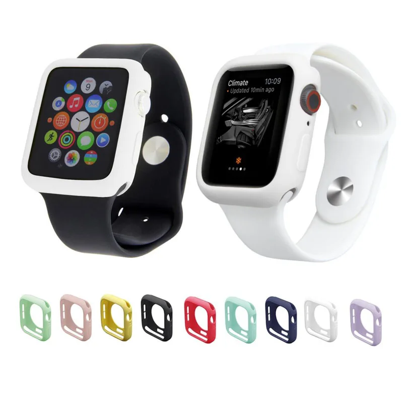 Candy Silicone TPU Soft Case Shell Protective Frame For iwatch Apple Watch Series 1/2/3/4 38mm 42mm 40mm 44mm Back Bumper Cover
Candy Silicone TPU Soft Case Shell Protective Frame For iwatch Apple Watch Series 1/2/3/4 38mm 42mm 40mm 44mm Back Bumper Cover